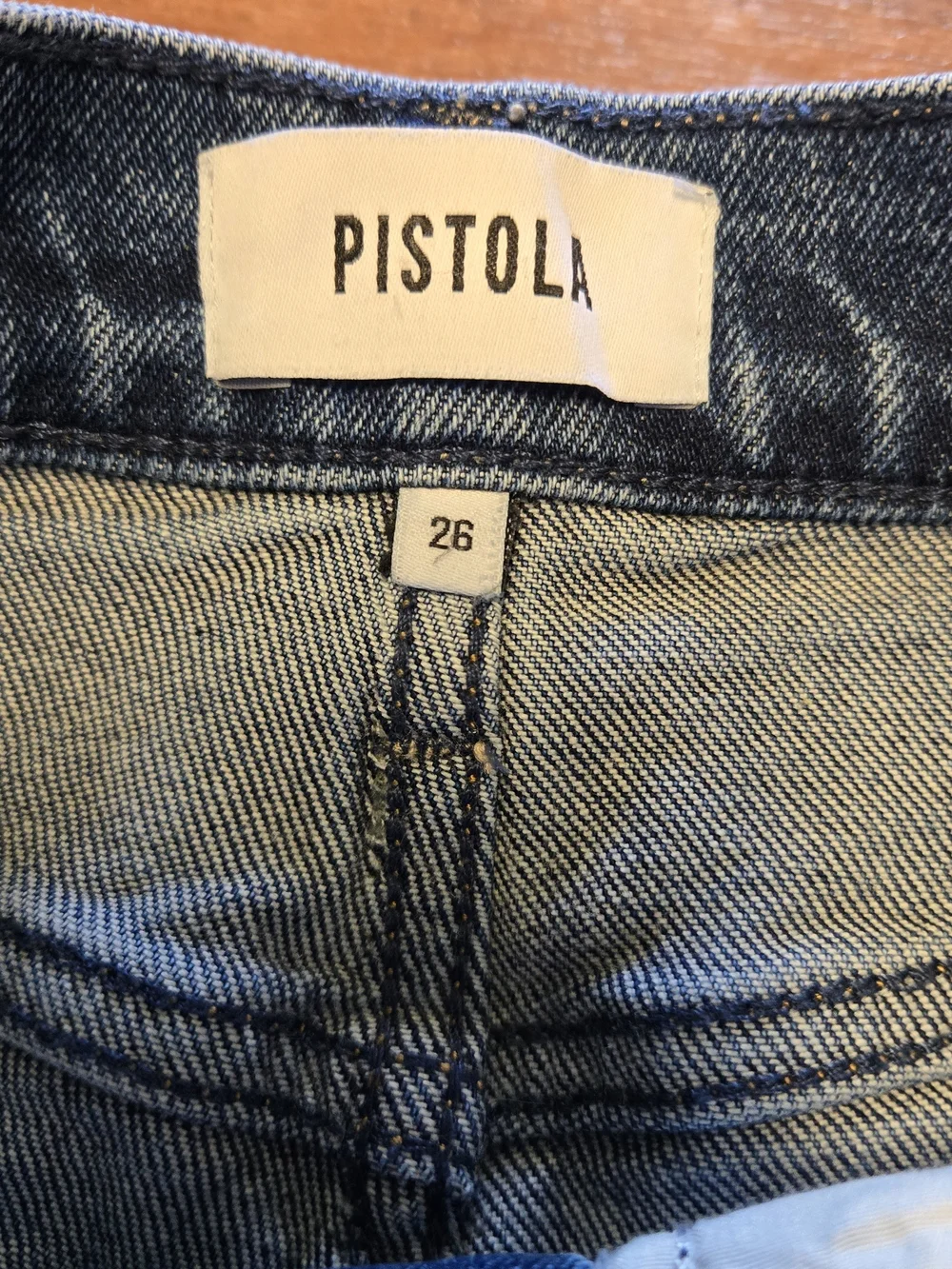 Pistola Lana Cider Wide-Leg Flare Jeans in Medium Blue Wash Size 26  High Rise - Picture 3 of 10